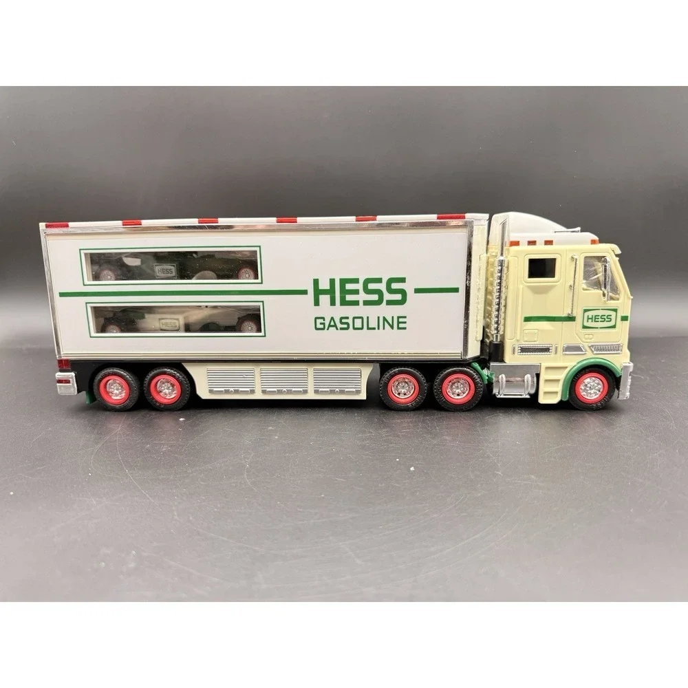 2003 Hess Gasoline Toy Truck and Race cars in Original Box